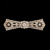 Art Deco Bow Pin Brooch