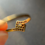 Art Deco 18ct Gold, Ruby & Diamond Ring