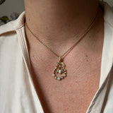 Edwardian 15ct Gold Lavaliere pendant & Chain