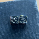 Vintage 18ct Gold & Diamond Earrings