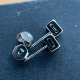 Vintage 18ct Gold & Diamond Earrings