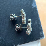 Vintage Diamond Heart Earrings