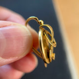 Victorian 19ct Gold, Buckle Earrings