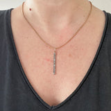 Victorian Diamond Bar Pendant
