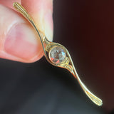 Art Nouveau Diamond Pin Brooch