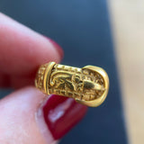 Victorian 18ct Gold Belt Buckle Ring