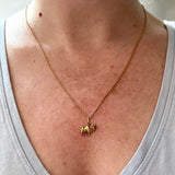 Vintage 18ct Gold Bull Charm