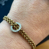 Vintage Platinum & Diamond Eternity Charm Pendant