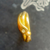 Victorian 18ct Gold & Old Cut Snake Ring