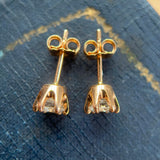 Solitaire Earrings, 0.90ct Diamond Earrings