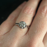 Art Deco 18ct Gold & Platinum, Diamond Engagement Ring