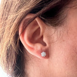 Vintage Diamond Stud Earrings