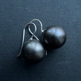 Vintage 18ct Gold Tahitian Pearl Drop Earrings