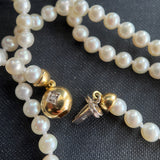 Vintage Akoya Pearl Necklace with an 18ct Gold Clasp