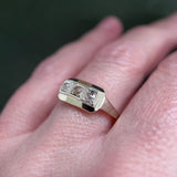 Art Deco 18ct Gold Geometric Ring