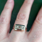 Art Deco 18ct Gold Geometric Ring