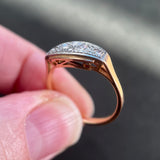 Art Deco 18ct Gold, Platinum & Diamond Ring