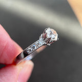 Solitaire 18ct Gold Engagement Ring set with 1.20ct Old Mine Cut Diamond