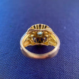 1950s Retro 18ct Gold Swirl Ring
