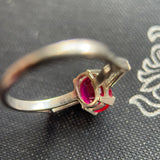 Vintage 18ct Gold, Diamond & Ruby Ring