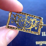 Edwardian Platinum & Gold, Diamond Brooch
