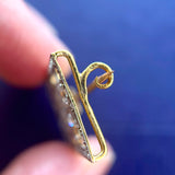 Edwardian Platinum & Gold, Diamond Brooch