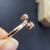 Art Nouveau “Toi & Moi” 18ct Gold & Diamond Ring