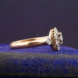 Edwardian 18ct Gold Daisy Cluster Ring
