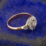 Edwardian 18ct Gold Daisy Cluster Ring
