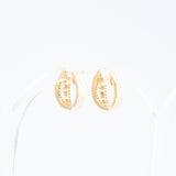 Vintage Diamond Hoop Earrings