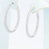 Vintage 18ct Gold Diamond Hoop Earrings