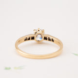 Antique 0.90ct Cushion Cut Diamond Engagement Ring