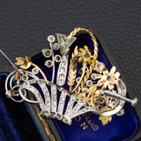 Vintage Giardinetti Brooch, 18ct Gold & Diamond