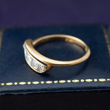 Art Deco Two Tone 18ct Gold & Diamond Ring