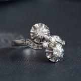 Vintage “Toi & Moi” 18ct Gold Diamond Ring