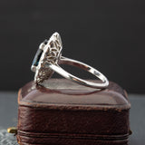 Vintage Diamond Sapphire Ring