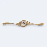 Art Nouveau Diamond Pin Brooch